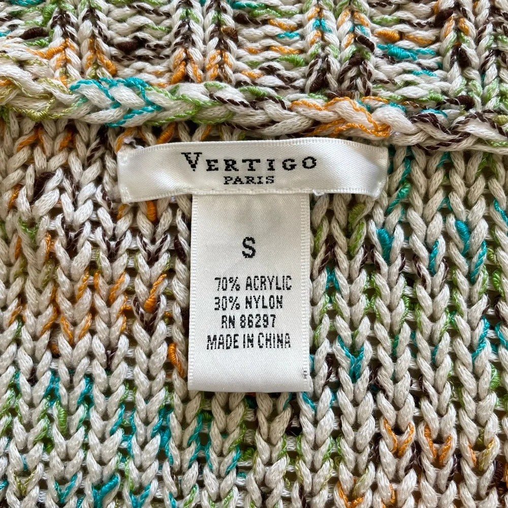 Vertigo Paris Multicolor Knit Cardigan sweater S